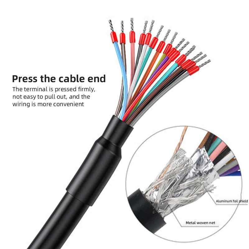 Industrial DB9 DB15 DB25 Single Head Serial Port Wire Copper Gold-plated 9/15/25Pin Terminal Connector DB9/15/25 Connecting Line