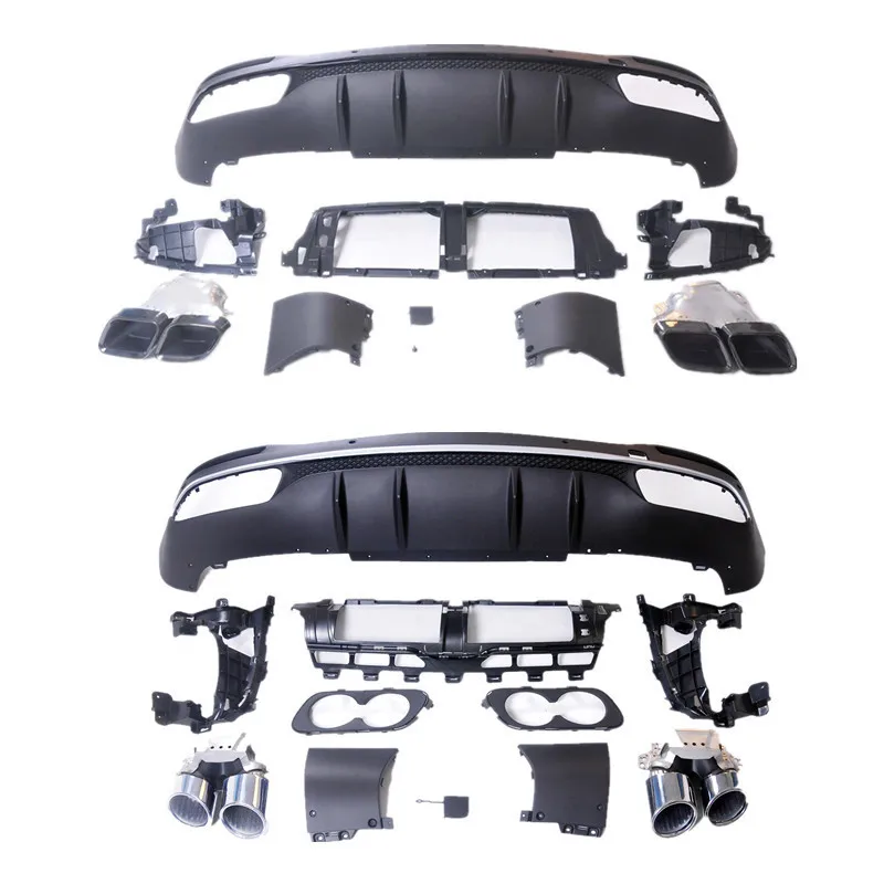 

Suitable for Mercedes-Benz GLE New 167 Rear Surrounding GLS63 Quad GLS63 Tail Lip Tail Throat