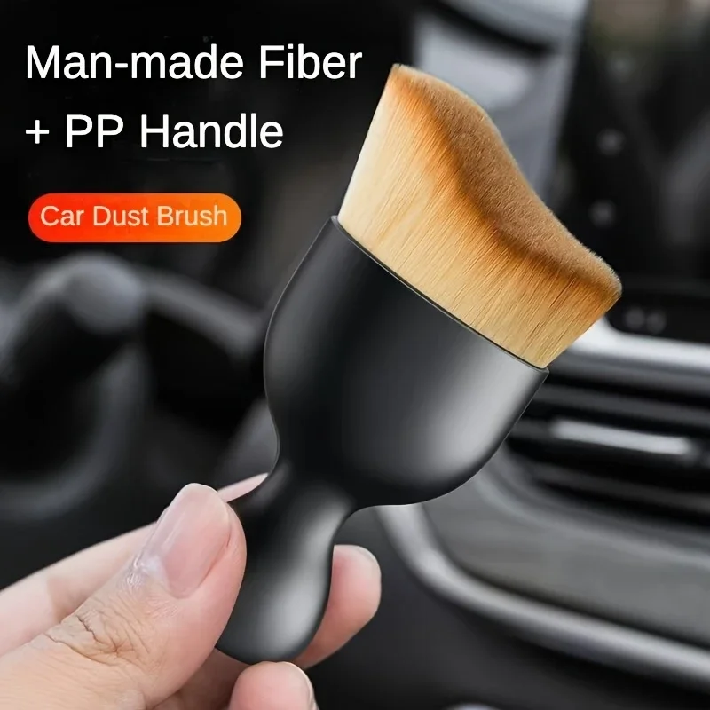 1 Pcs Car Air Conditioner Cleaning Car Interior Dust Sweeping Soft Brush Car Washing Tool Keyboard Gap out Trend Cleaning Brush