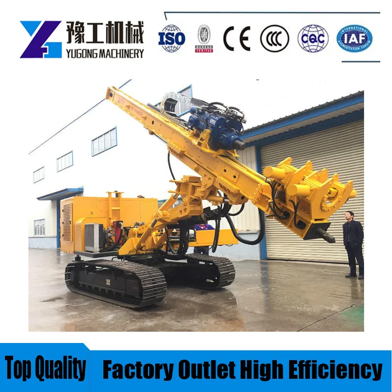 YG MDL-200 Mini Portable Tractor mounted water well drilling rig Crawler Rotary Drilling Small Pneumatic Hydraulic Mechanical