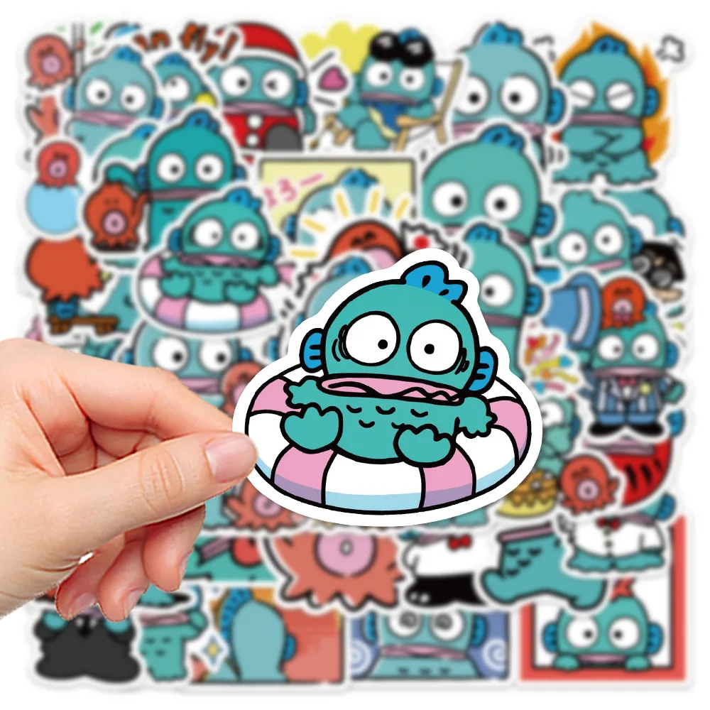 10/30/50Pcs Funny Blue Murloc Stickers Graffiti Cartoon Klassieke Decals Speelgoed Diy Laptop Telefoon Koelkast Skateboard gitaar Sticker Speelgoed