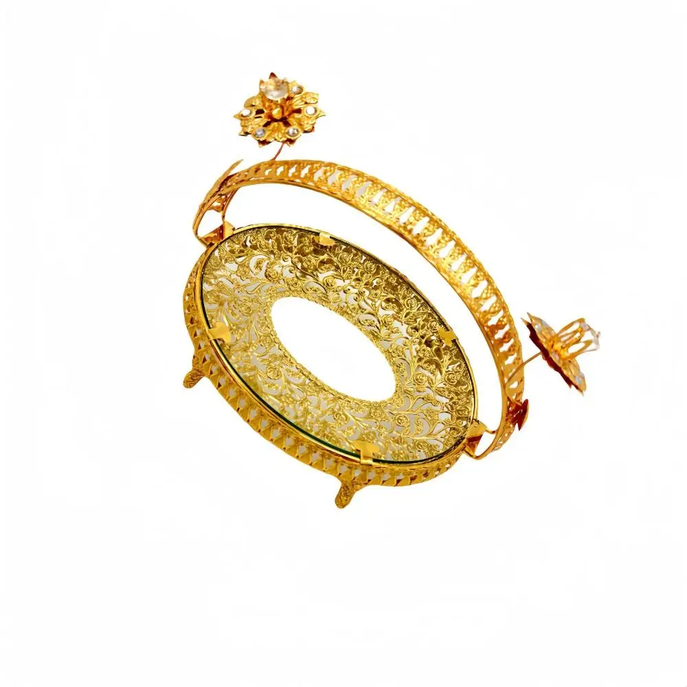 

Ремесленная металлическая тарелка с фруктами, ретро изысканный поднос для кондитерских изделий, ручная классическая корзина для хранения закусок