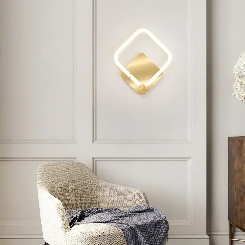 Lampada da parete moderna a LED per soggiorno, sfondo, camera da letto, comodino, corridoio, applique da parete, luce per interni, decorazioni per la casa