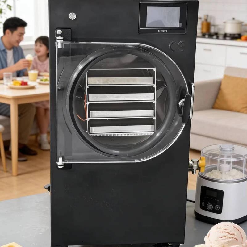 Automatic PLC-Controlled Freeze Dryer For Food Processing, Capacity 5Kg, Includes SUS304 Stainless Steel Pump