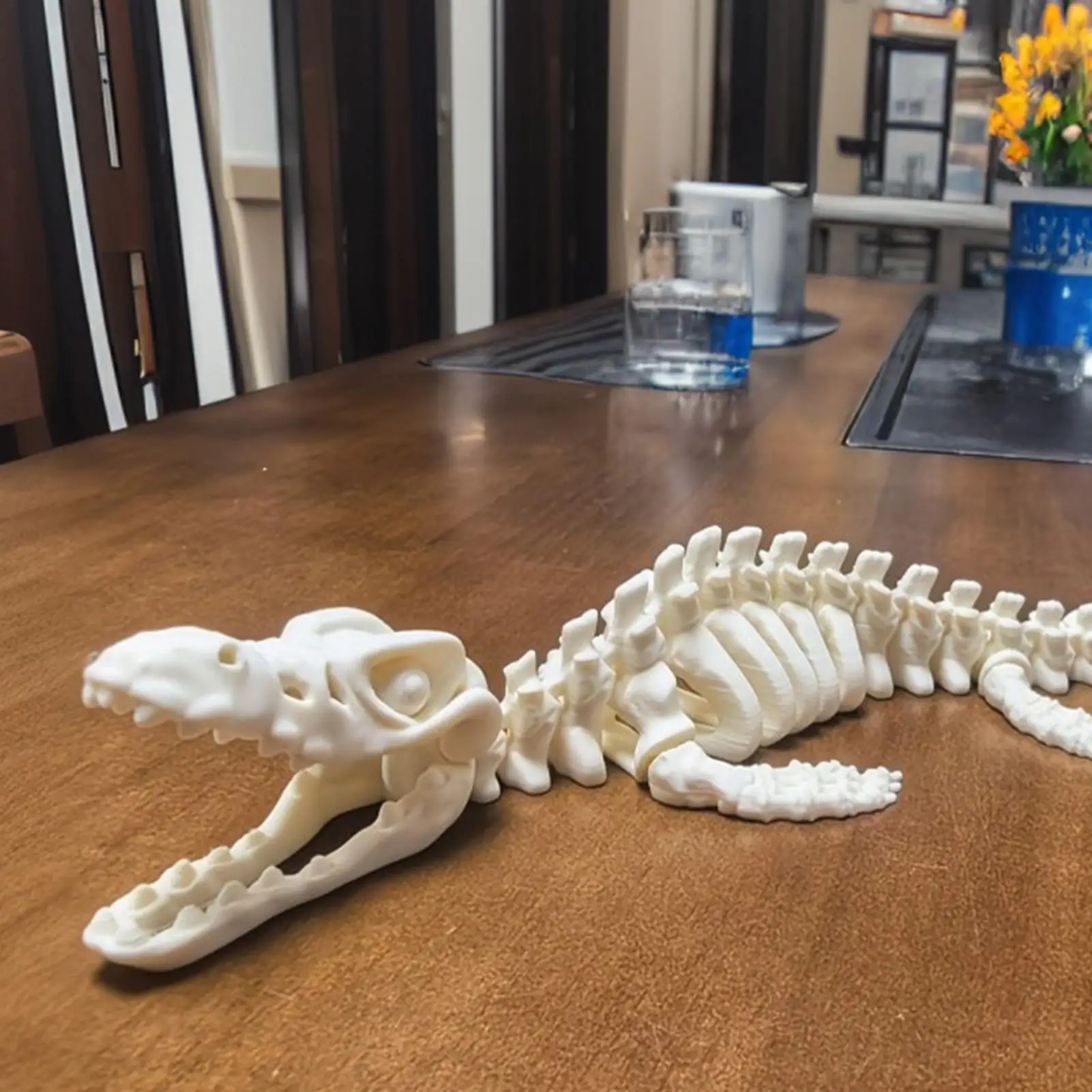 3D Printed Articulated Mosasaurus Toy Dinosaur Action Figure for Collection Display Desktop Bookshelf Shelf Decor Home Office