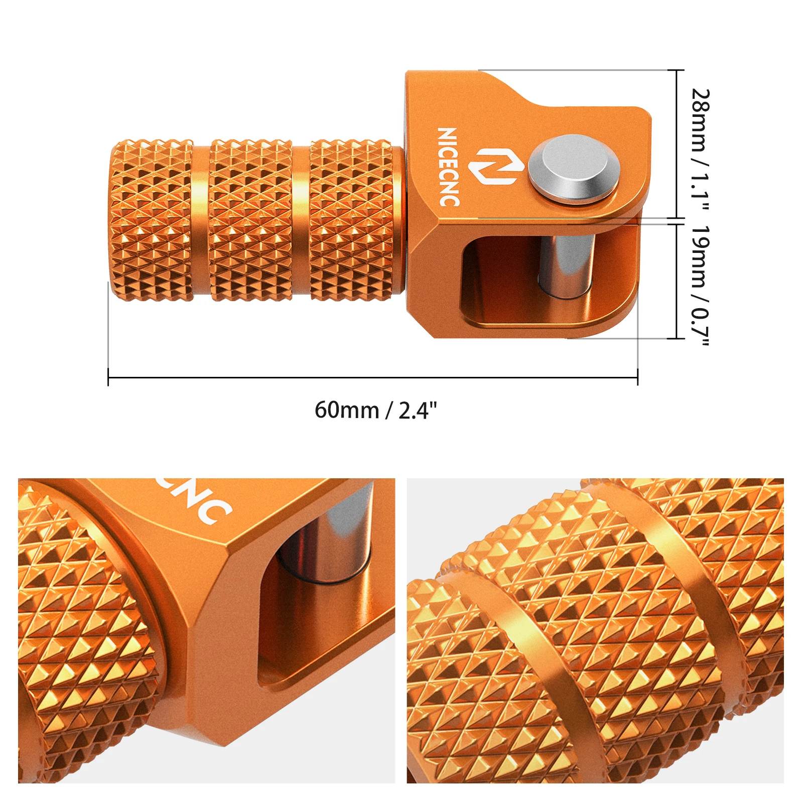 2024 2023 For KTM 690 Enduo R SMCR 2009-2024 Husqvarna 701 Enduro Supermoto 2016-2024 Motorcycle Gear Shift Lever Tip Adujstable