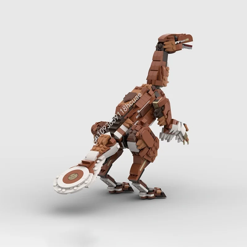 668 قطعة MOC Alxasaurus Elesitaiensis الخالق 3 1ed نموذج اللبنات العمارة لتقوم بها بنفسك هدايا عيد الميلاد فكرة لعب الاطفال عيد ميلاد
