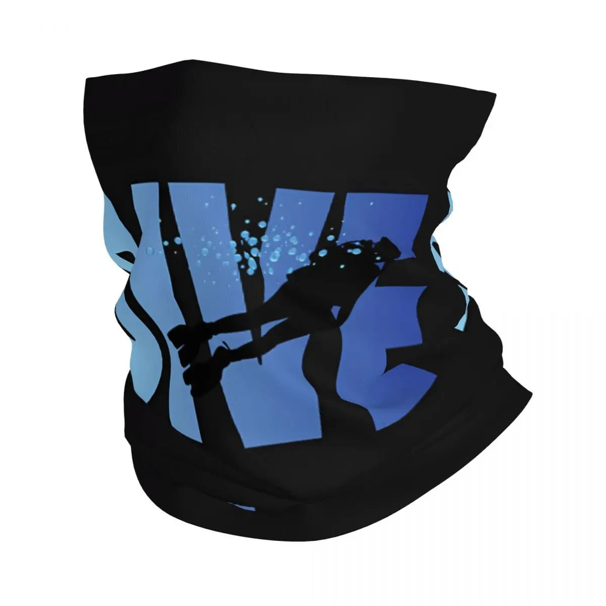 Deep Diving Helmet Scarf Neckerchief Neck Face Mask Polyester