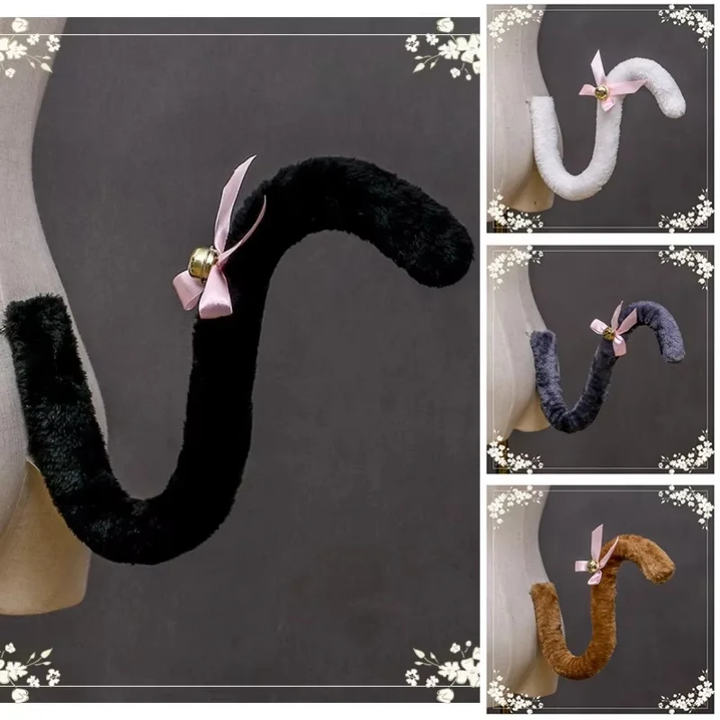 Niedlicher Katzenschwanz, Cosplay, Anime, Kawaii, Tier, Halloween-Party, Kostüme, Accessoires, Kätzchen, Dienstmädchen, Schwanz, Geschenke für Freundinnen – Detail 1