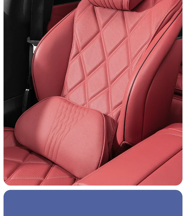Luxuriöse Memory-Schaum-Lendenwirbelstütze aus Nappaleder, passend für BYD Shark 6, Seal U, Atto 2, 3, Sealion 5, 7, Dolphin, Seal 6, Seagull – Detail 4