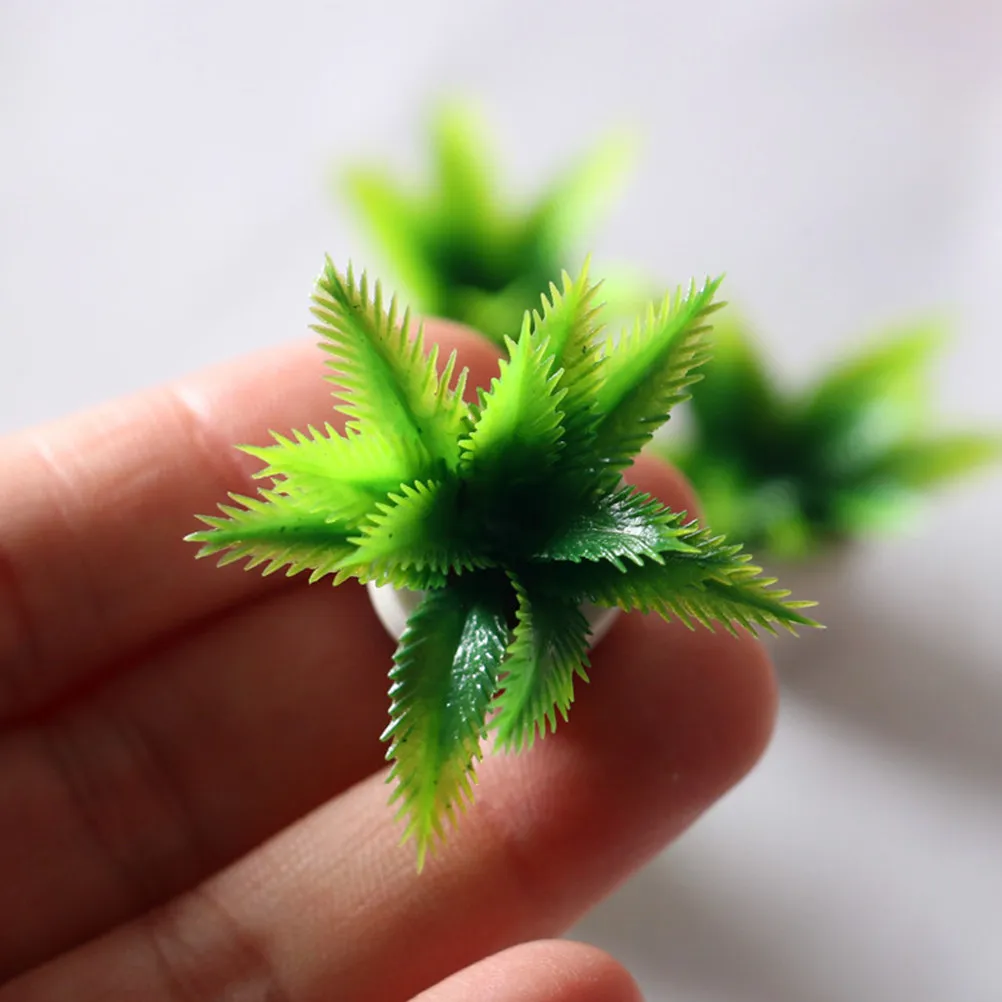 4Pcs Mini Pot Plant Artificial Bonsai Iron Tree Simulation Desktop Decoration Home Office Garden Ornament Mini Pot Plant