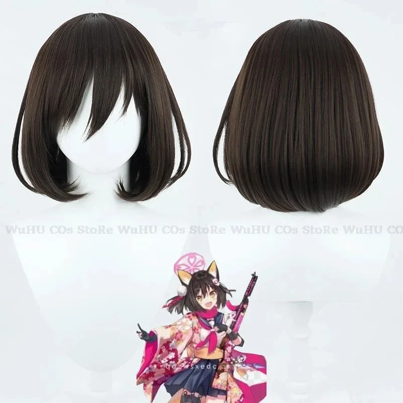 2025 yiyigame azul arquivouda izuna cosplay traje adorável impresso quimono uniforme peruca halo feminino festa de halloween rolep