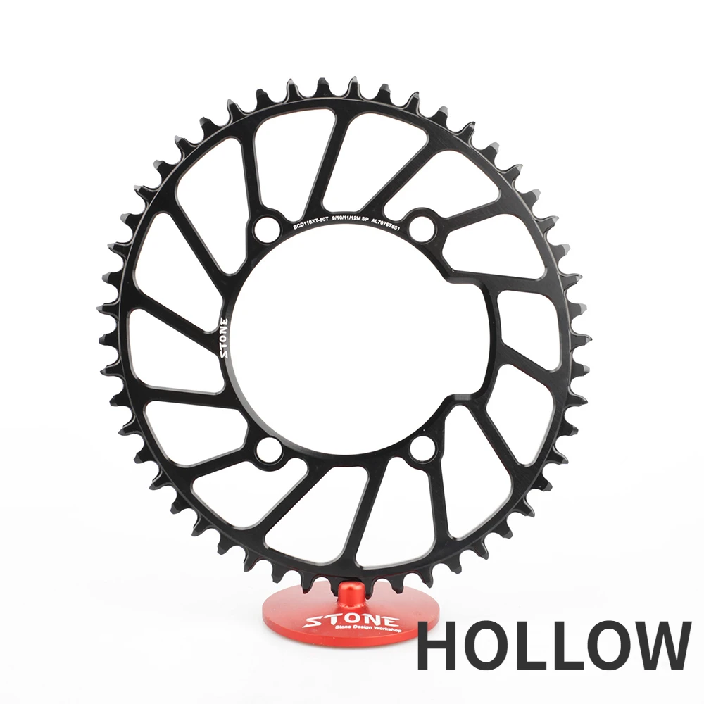 Stone Road Bike Single Oval Chainring BCD 110mm Chainring 4 Arms for 105 FC 5800 6800 Ultegra 4700 Tigra 9000 Chainwheel