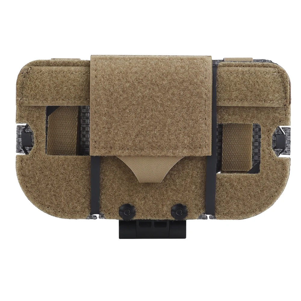 

Lightweight Foldable Phone Pouch With MOLLE/PALS Connection Strap for Outdoor Sports