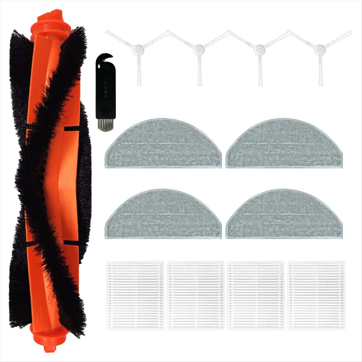 Must-have For Xiaomi E10 Robot Vacuum Cleaner Main Side Brush Hepa Filter Mop Cloths Rags Accessories Spare Parts Kit