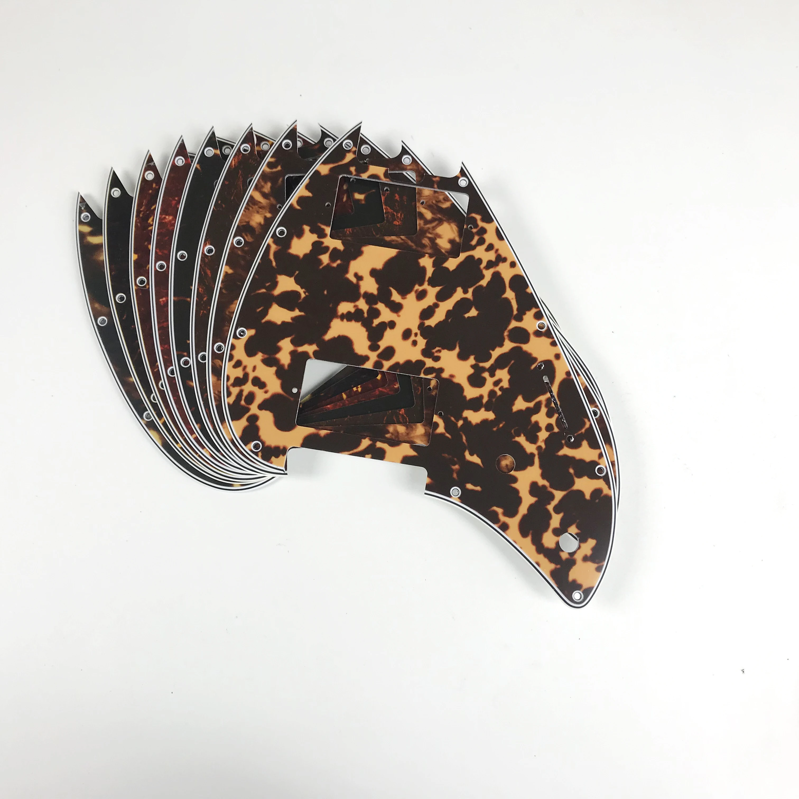 Xinyue Custom Guitar Parts - For US FD musicman HH PAF Single Pickups Strat Guitar Pickguard Cratch Plate Multicolor Choice #2