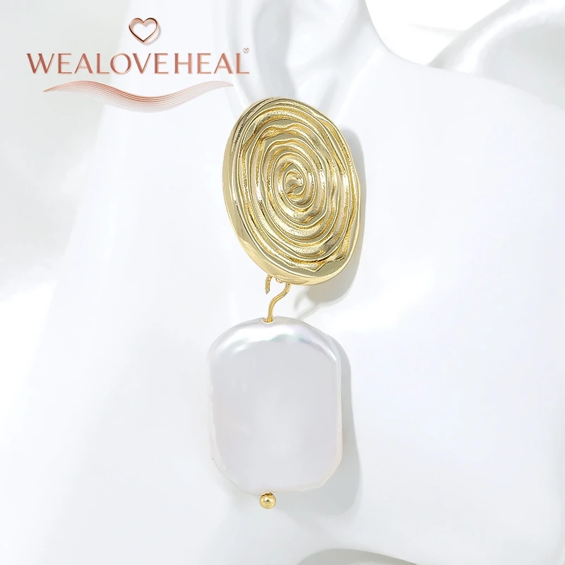 1 Paar 18K vergoldete Messing-Spiral-Ohrstecker für Damen, Baumring-Holzmaserung-Ohrringe für den täglichen Gebrauch, Party oder als Geschenk – Detail 21
