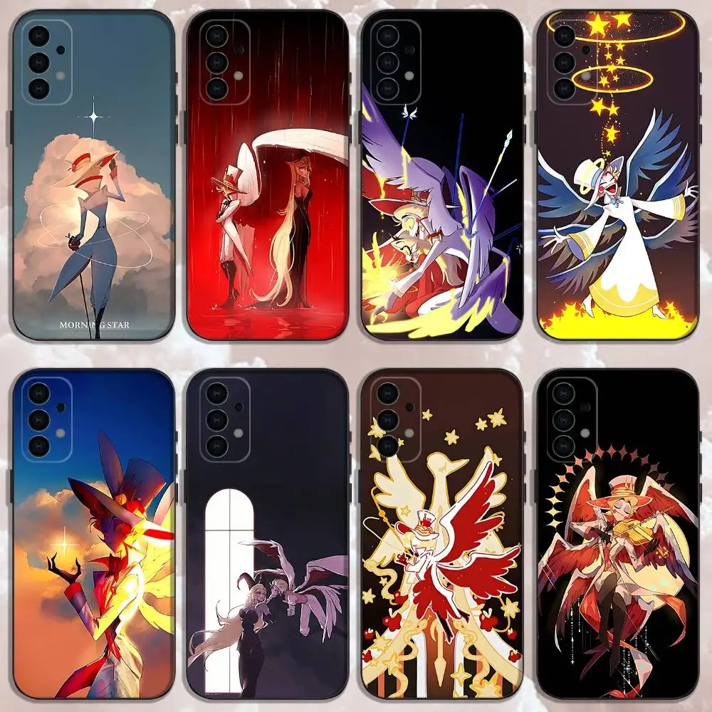 

H-HazbinS Lucifer Phone Case For Samsung S25,S24,S21,S22,S23,S30,Ultra,S20,Plus,Fe,Lite,Note,10,9,5G Black Cover