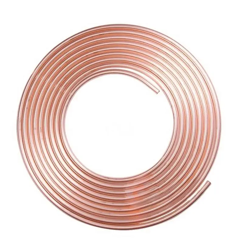 Copper Brake Line Tubing 3/16 X 25ft Car Brake Line Tubing Rustproof True Copper Brake Line Galvanized Copper Hose Line Piping