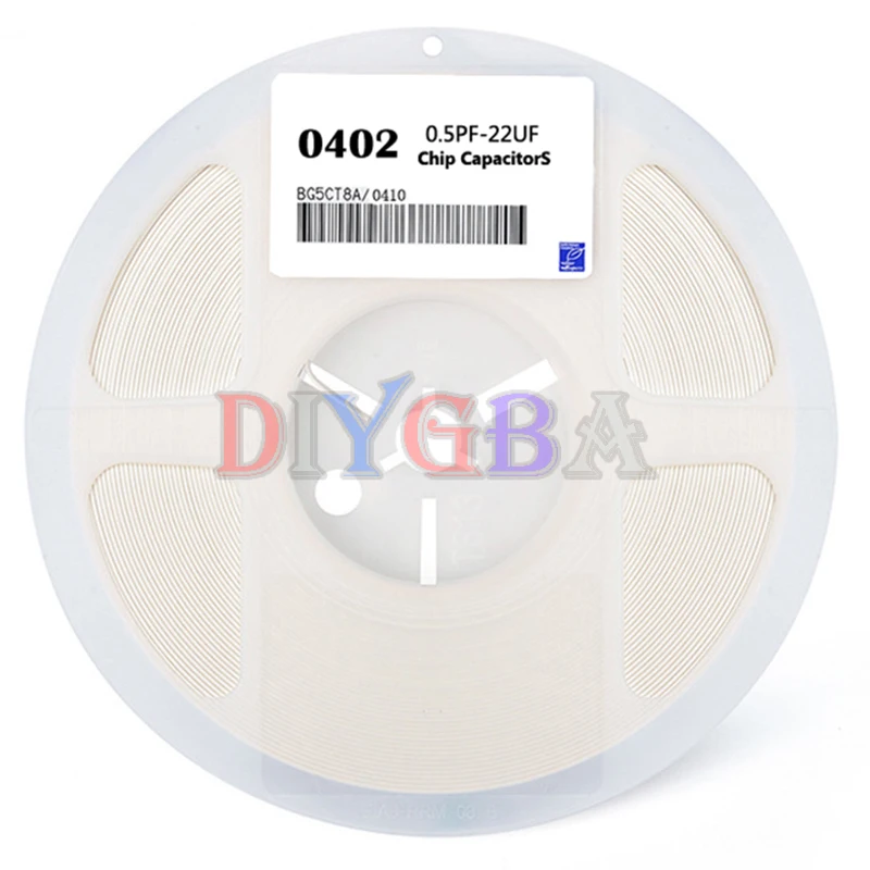 

1reel 0402 50 В SMD толстопленочный чип многослойный керамический конденсатор 10NF 100NF 1UF 2,2UF 4,7UF 10UF 1PF 6PF 0,5pF-10uF
