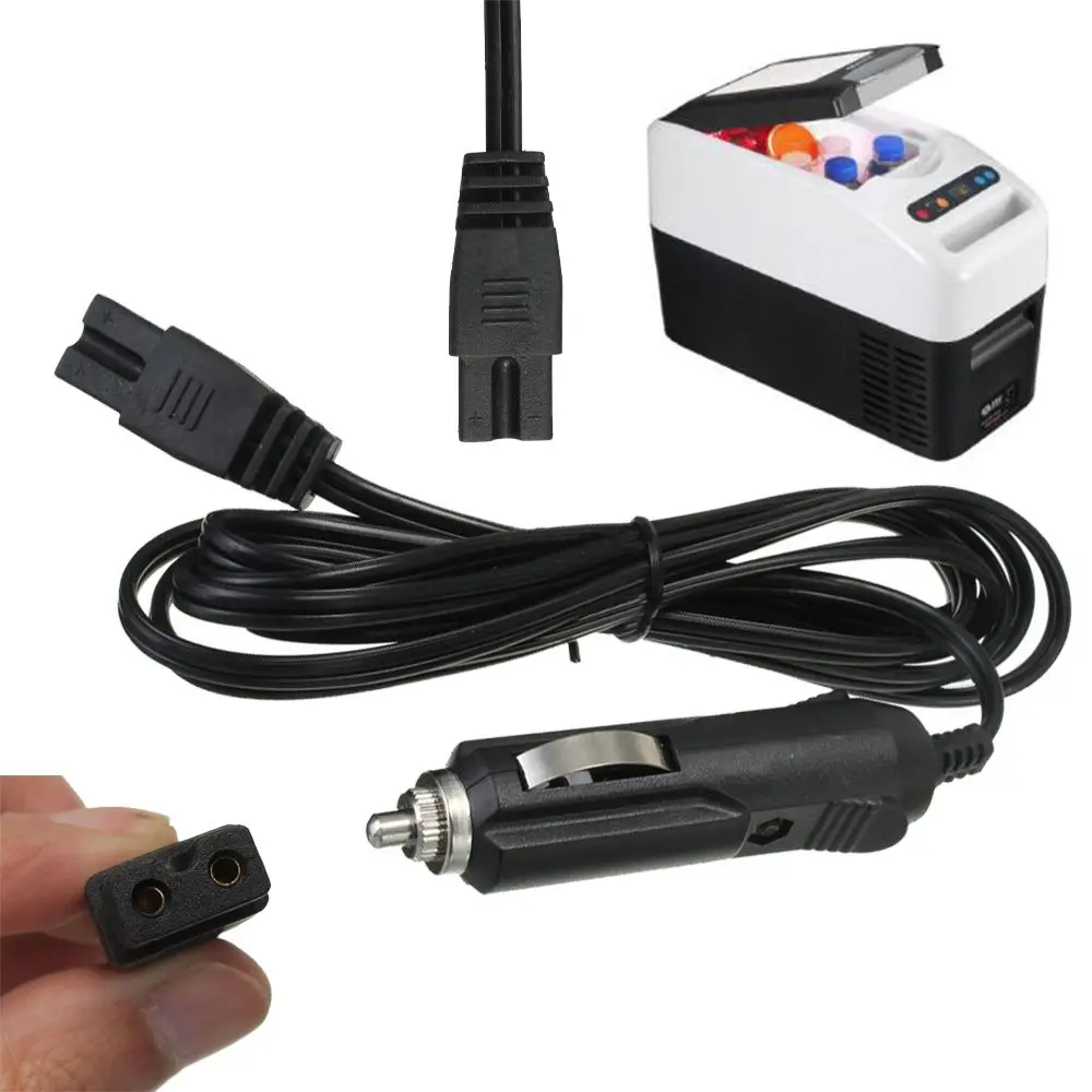 Interior Auto Universal Power Wire Car Fridge Cable Cigarette lighter Plug 2 Pin Connection