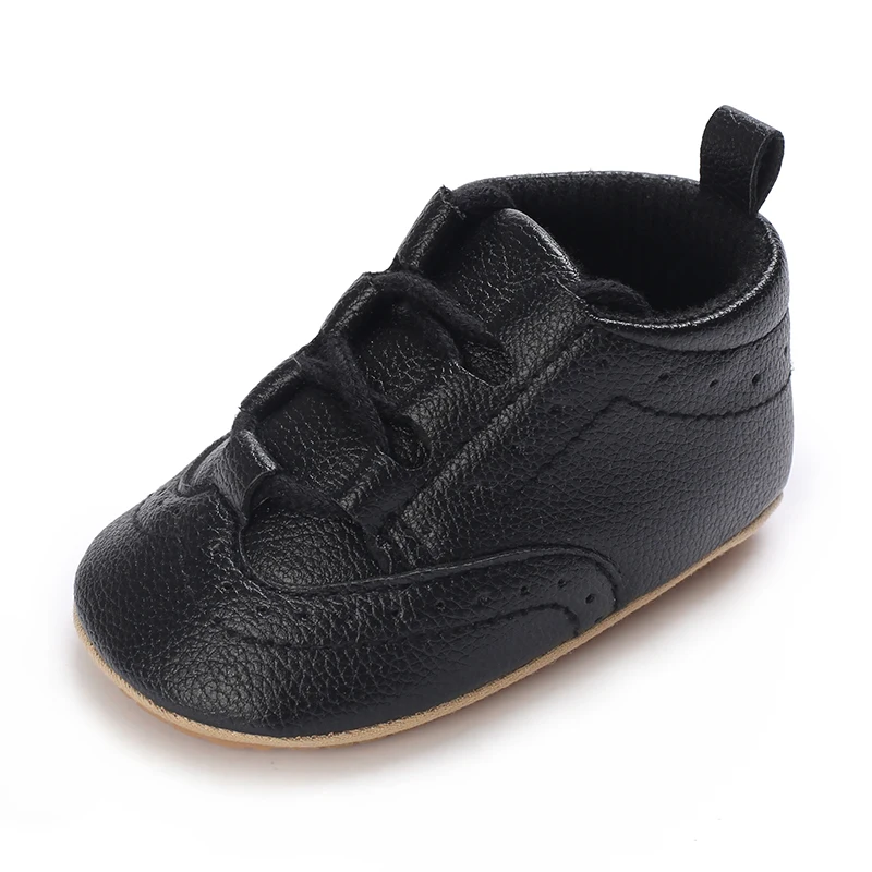 0-18M Neugeborene Baby Jungen Mokassinschuhe Mode Casual Sport Weiß Taufschuhe Weiche Sohle Erste-Schritt-Schuhe – Detail 18