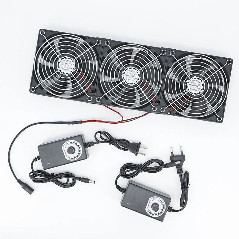 Wentylator chłodzący 120mm 3000RPM z kontrolerem 12cm 12V 220V do obudowy BTC, stacji roboczej, szafy, radiatora, wentylator serwerowy J17 — zdjęcie produktu 3