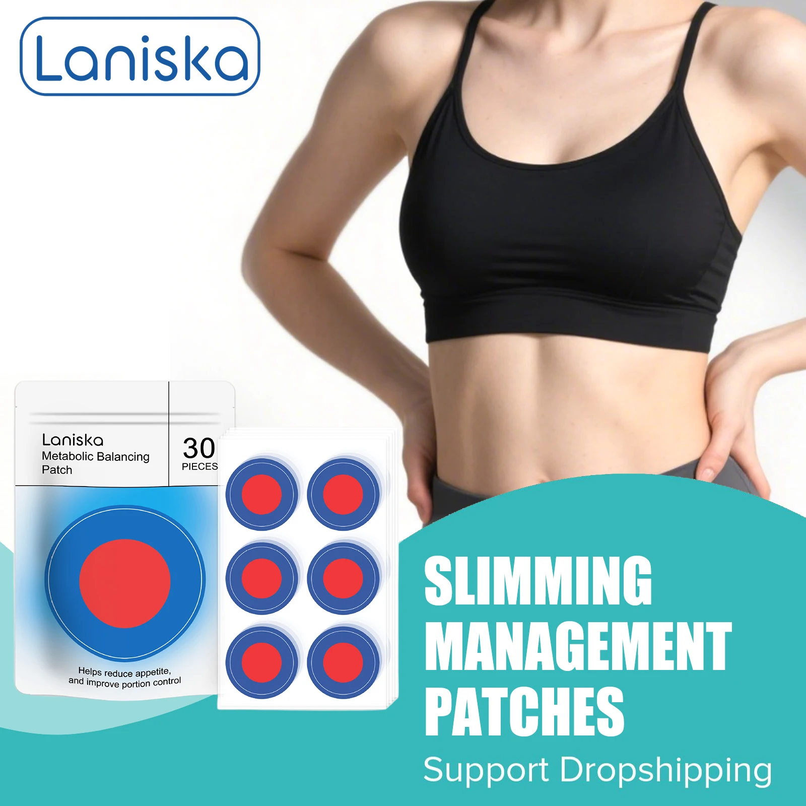 Fat Burning Wellness Patches Control Appetite Loss Weight Cellulite Removal Belly Sculpting Firming Shaping Body Care Patches