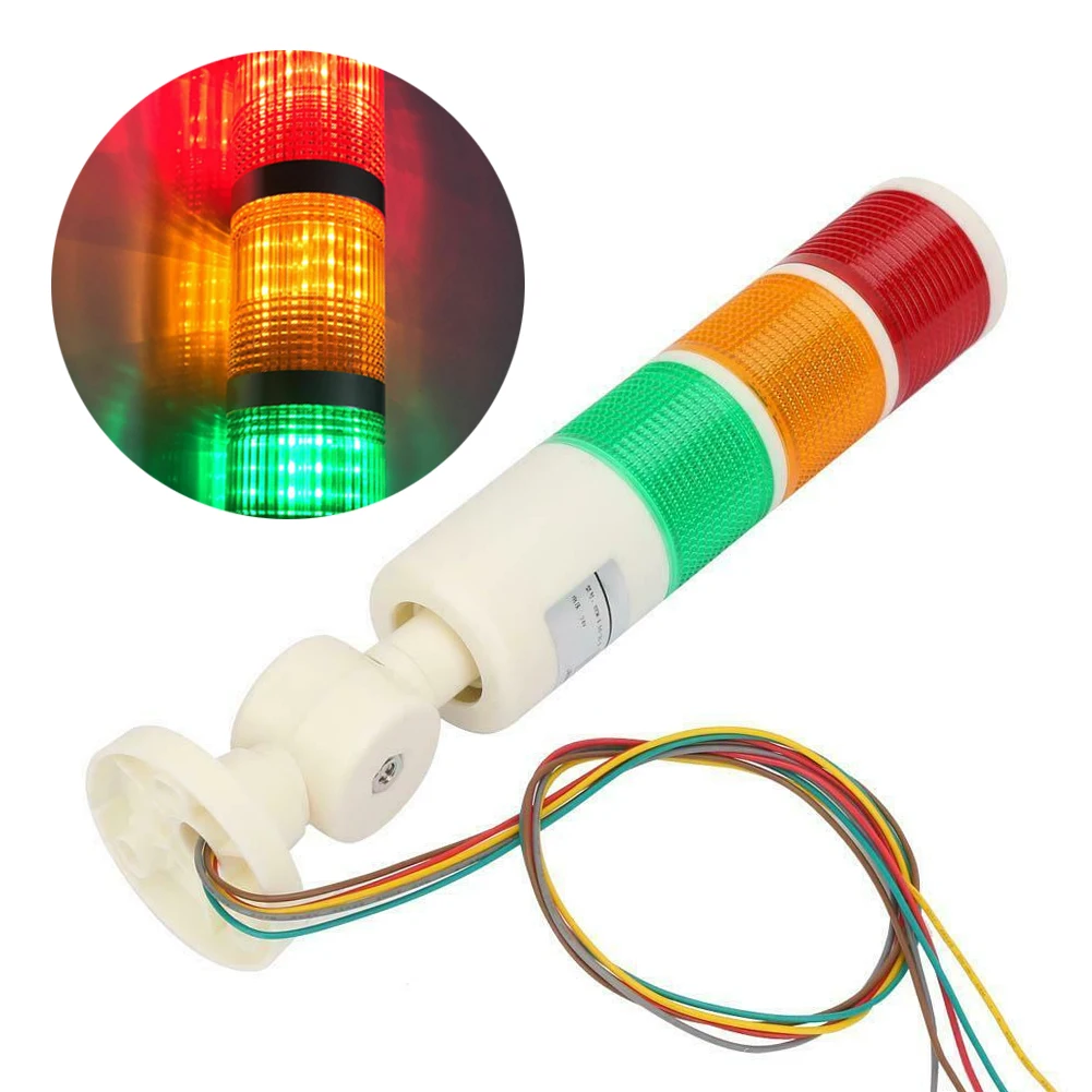 CNC Machine Mechanical Equipment Tower Lamp Outdoor Red Orange Green Red Green Yellow 1.5W 3W 3 W Buzzer Alarm