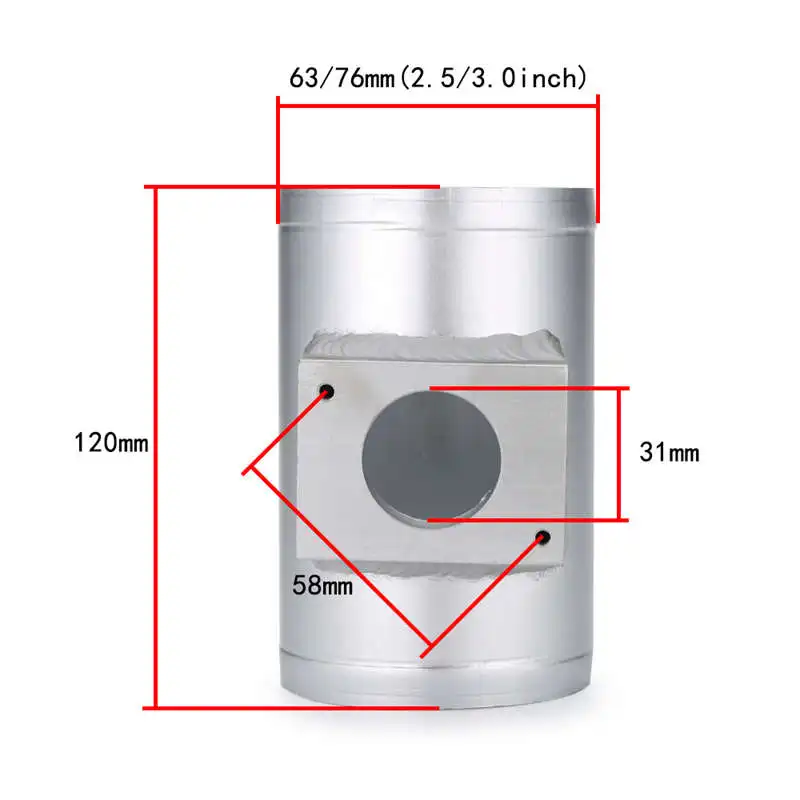 Support de capteur de débit d'air N15R adapté pour Mitsubishi Asx Lancer Outlander Maf Performance, Tube adaptateur de compteur d'admission d'air