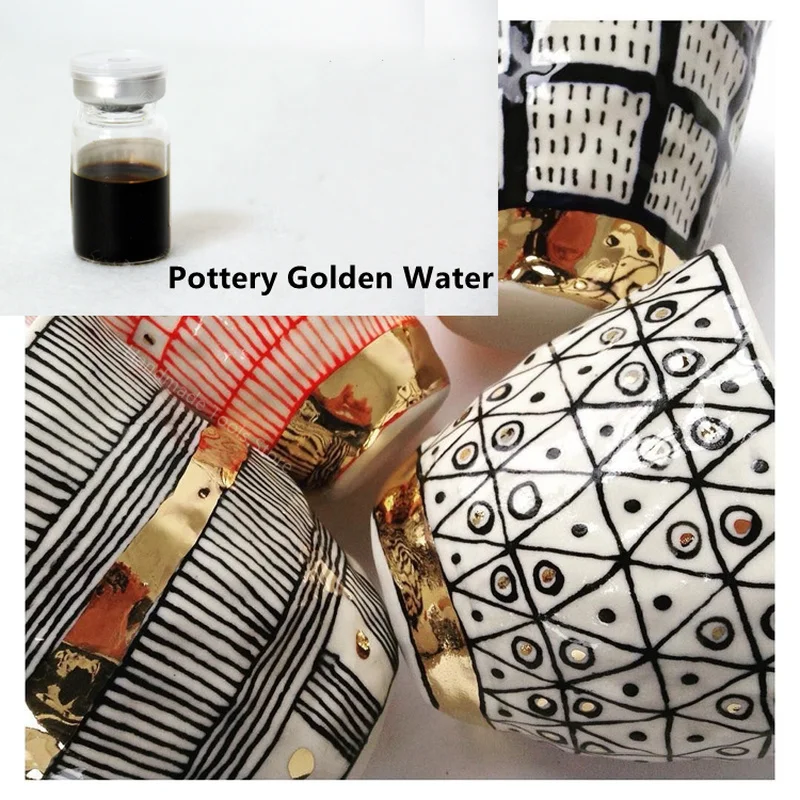 

Gold Border Ceramic Water Overglaze Liquid Gold Plated Gilt Electric Kiln Low Temperature 700-780 ℃