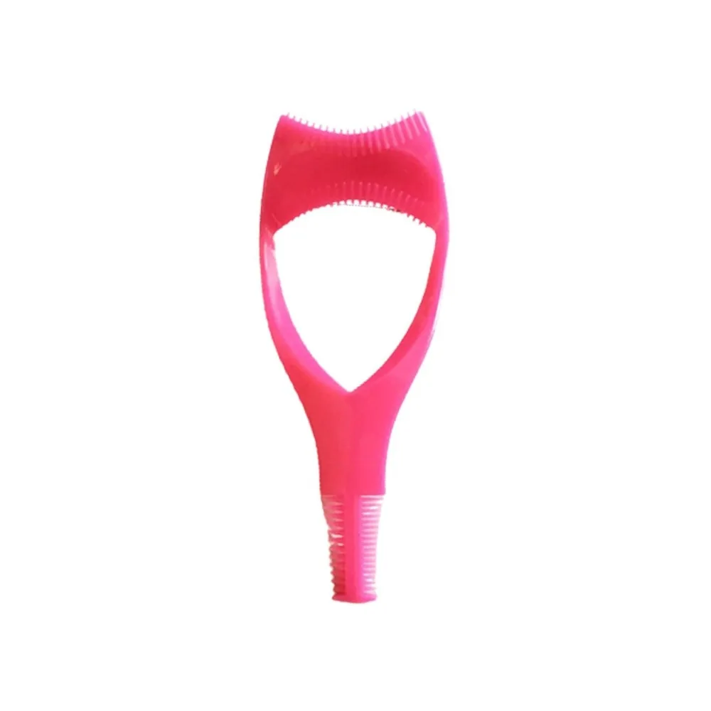 

Eyeliner Assistant 3-In-1 Eyelash Comb Template Crystal Protect Eyes Mascara Shield Cosmetic Guide Make Up Brush Applicator Tool
