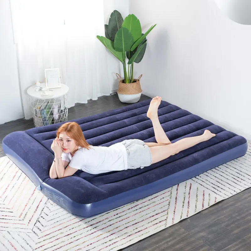 

Camping Luxe Inflatable Bed Portable Folding Comfortable Relax Inflatable Bed Lazy Adults Divano Gonfiabile Outdoor Furniture