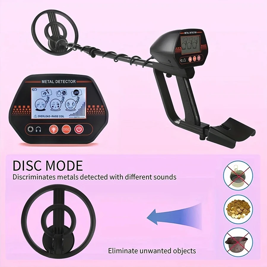 MD4070 Underground Metal Detector High Sensitivity Jewelry Treasure Gold Waterproof Metal Detecting Coins Finder GP Pointer