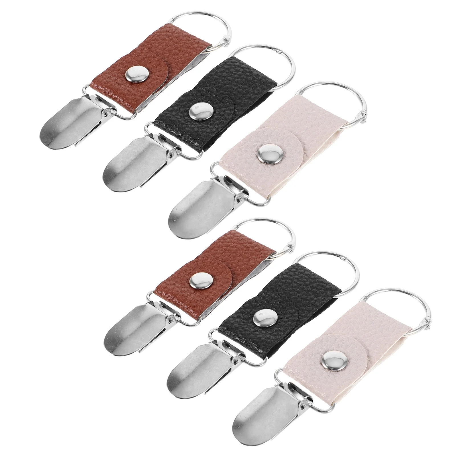 

6 Pcs Hat Clip Portable PU Windproof for Hiking Luggage Hat Clip For Travel Camping Cycling Luggage Accessories