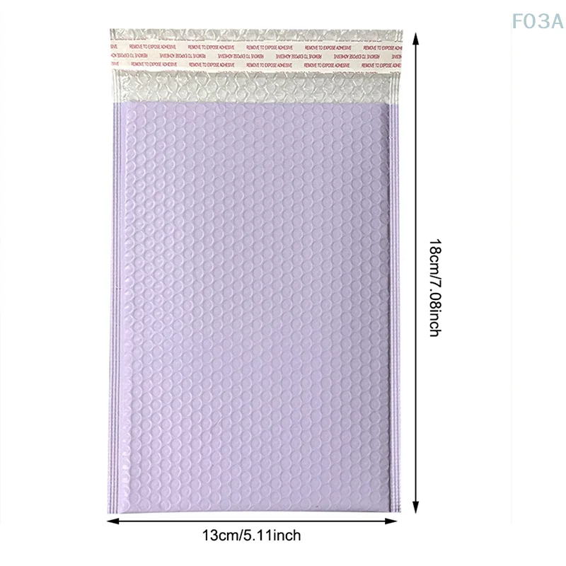 Imagem -05 - Auto Selo Acolchoado Envelopes Roxo Poliéster Bolha Mailers Bolsas de Presente Embalagem Envelope Livro 10 Pcs