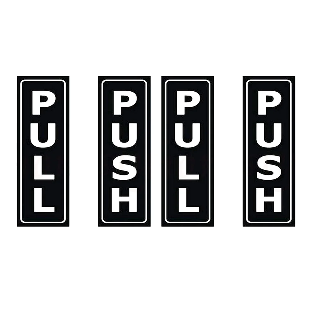 4 قطعة ملصقات الباب الإبداعية قسط بولي كلوريد الفينيل الشارات مقاوم للماء للمنزل فندق مطعم سوبر ماركت دفع سحب تسجيل الاستخدام الداخلي