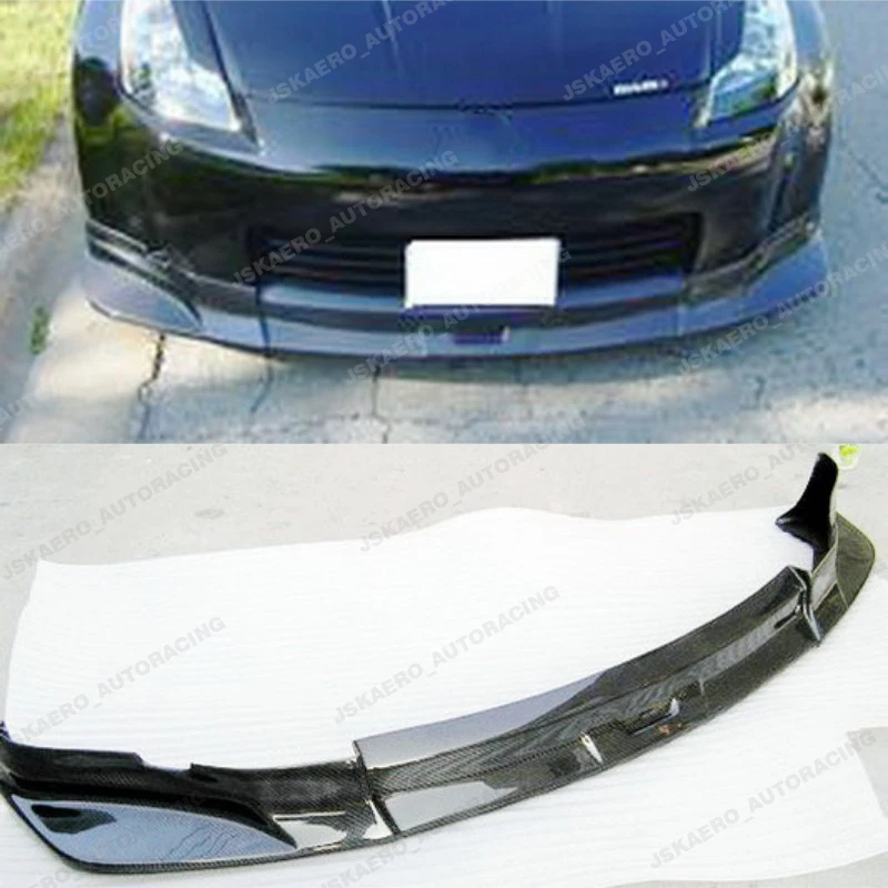 For Nissan Fairlady 03-05(early) 350Z z33 Front Bumper Diffuser lip Carbon Fiber car BodyKits