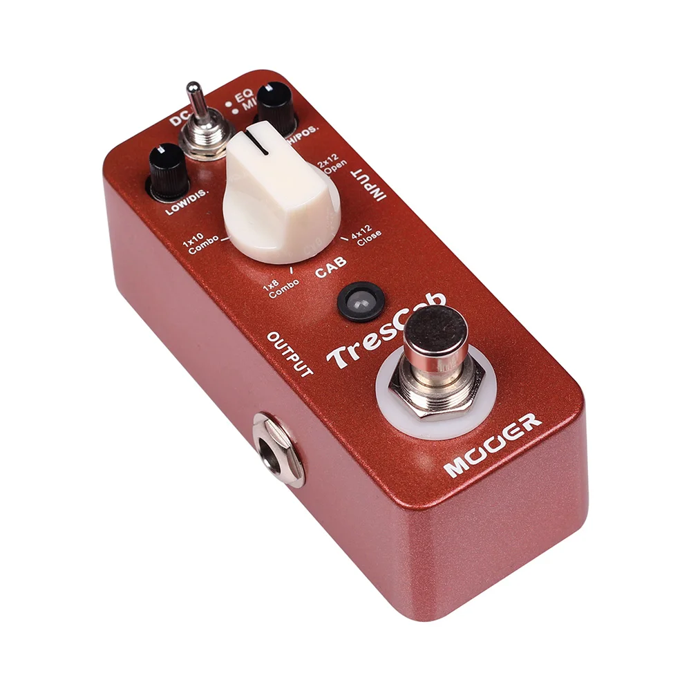 MOOER-Pedal efek gitar trekab, simulasi kabinet Digital, Bypass sejati, cangkang logam penuh, aksesori gitar elektrik