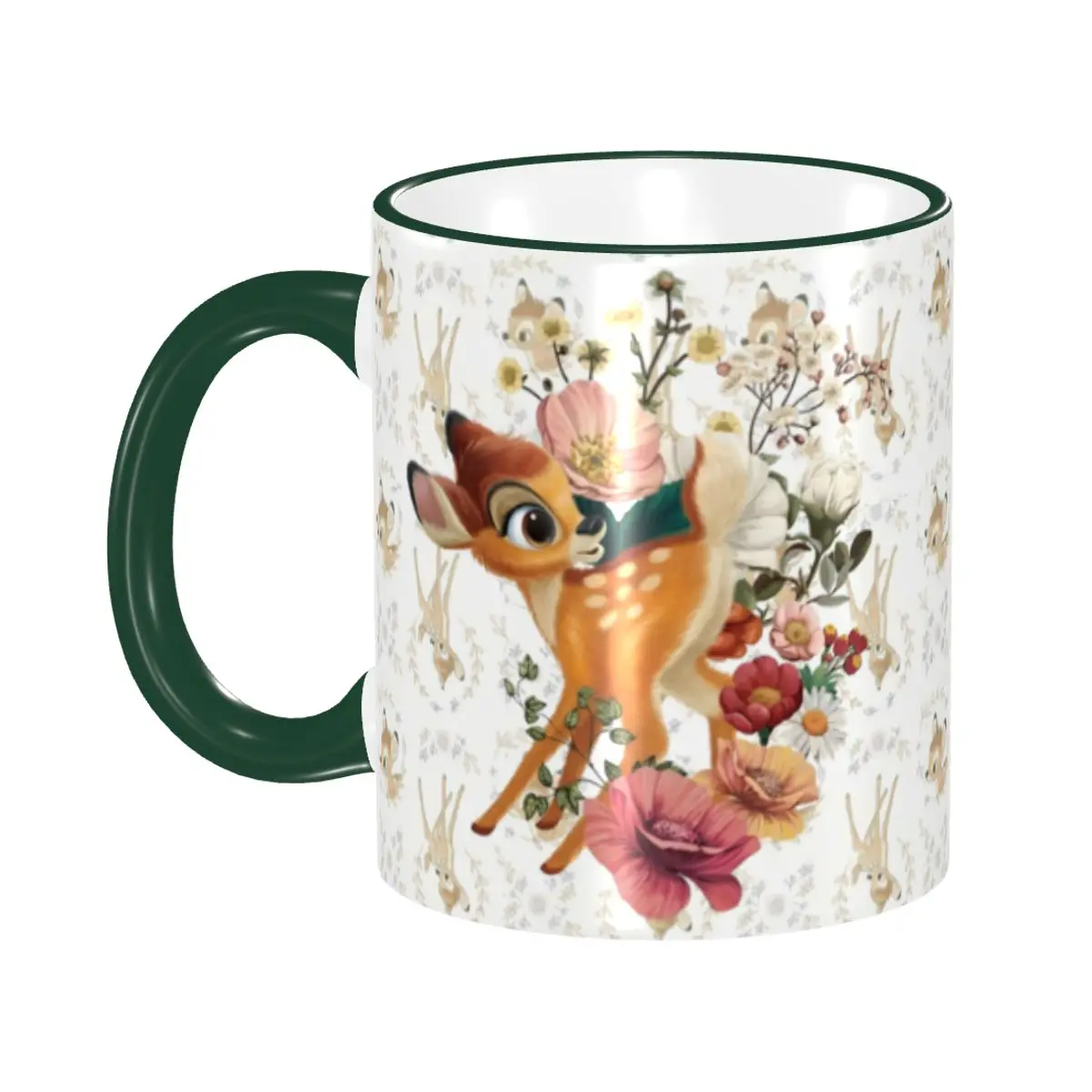 

Personalized Cute Deer Bambi Coffee Mug DIY Kawaii Cartoon Anime Ceramic Tea Milk Mug