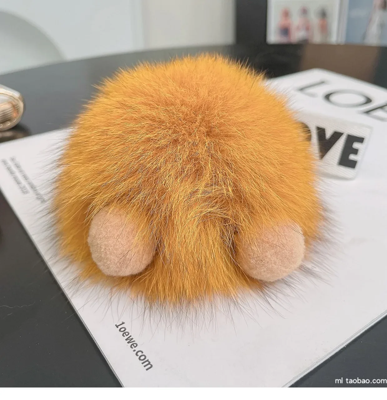 النساء فتاة أكياس Keyrings الثعلب الفراء Pompom النوم الطفل المفاتيح لطيف رقيق أفخم دمية سلاسل المفاتيح سيارات حلقة رئيسية هدية الساحرة #5