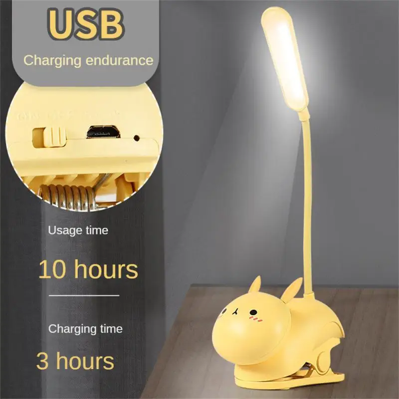 Reading Lamp Hot 11x6x28cm Lighting Tool Table Light Cartoon Plastic Household Tools Led Lamp Cute Night Lamp Usb Recharge 2023