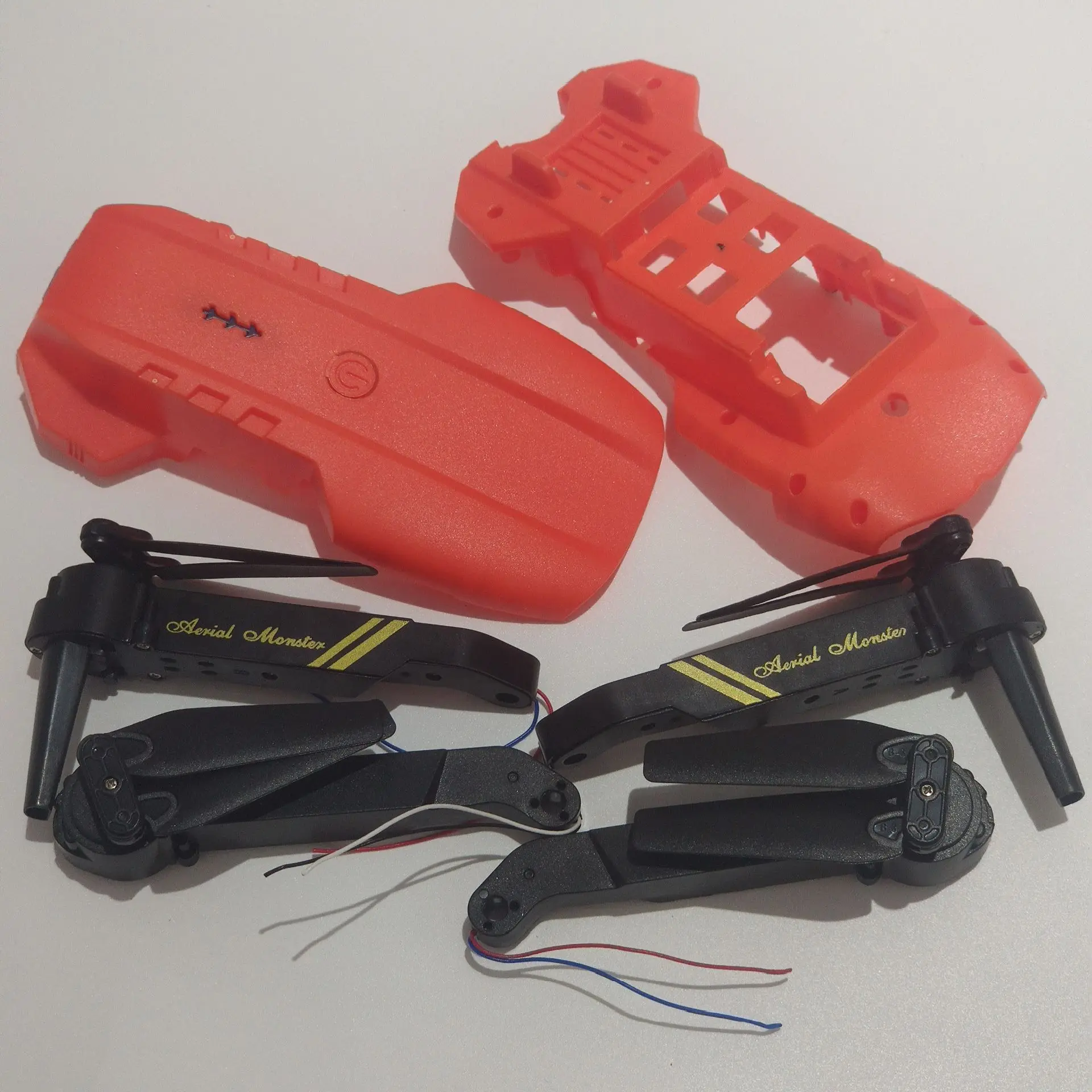 Piezas de repuesto para Dron plegable K3 E99/E99PRO, brazo de Motor, hélice de hoja plegable, carcasa del cuerpo principal, Kit de cubierta superior e inferior