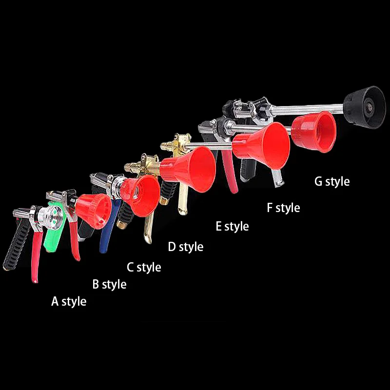 High Pressure Atomising Sprayer with Windproof Water Garden Hose Nozzle  Heavy Duty Metal Spray Gun Nozzle for Watering Plants