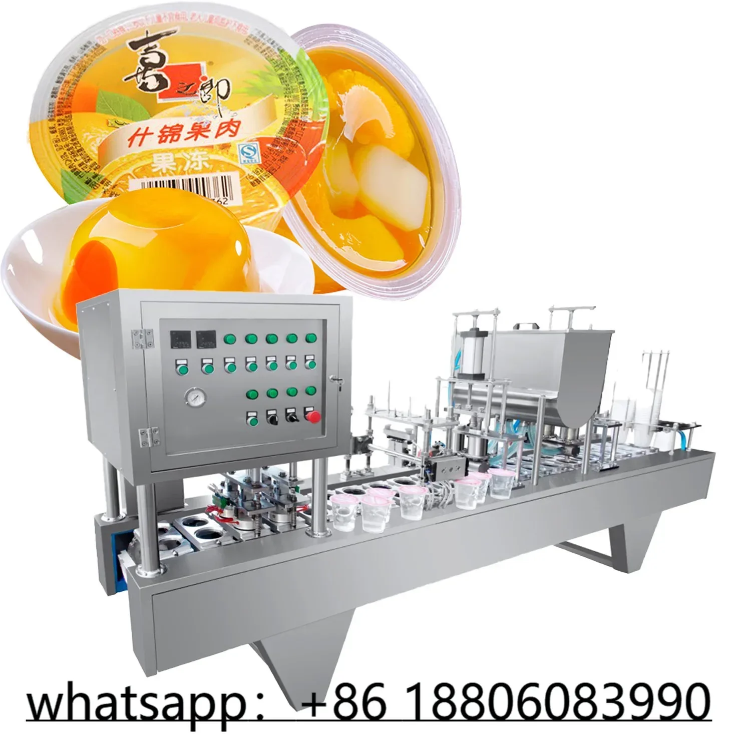 J&Ben small plastic jelly cup filling and sealing machine