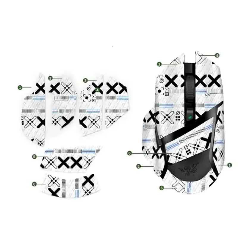 

Mouse Grip Tape Skate Handmade Sticker Non Slip Lizard Skin Suck Sweat，For Razer Basilisk X Hyperspeed Wireless Ultimate V2 V3
