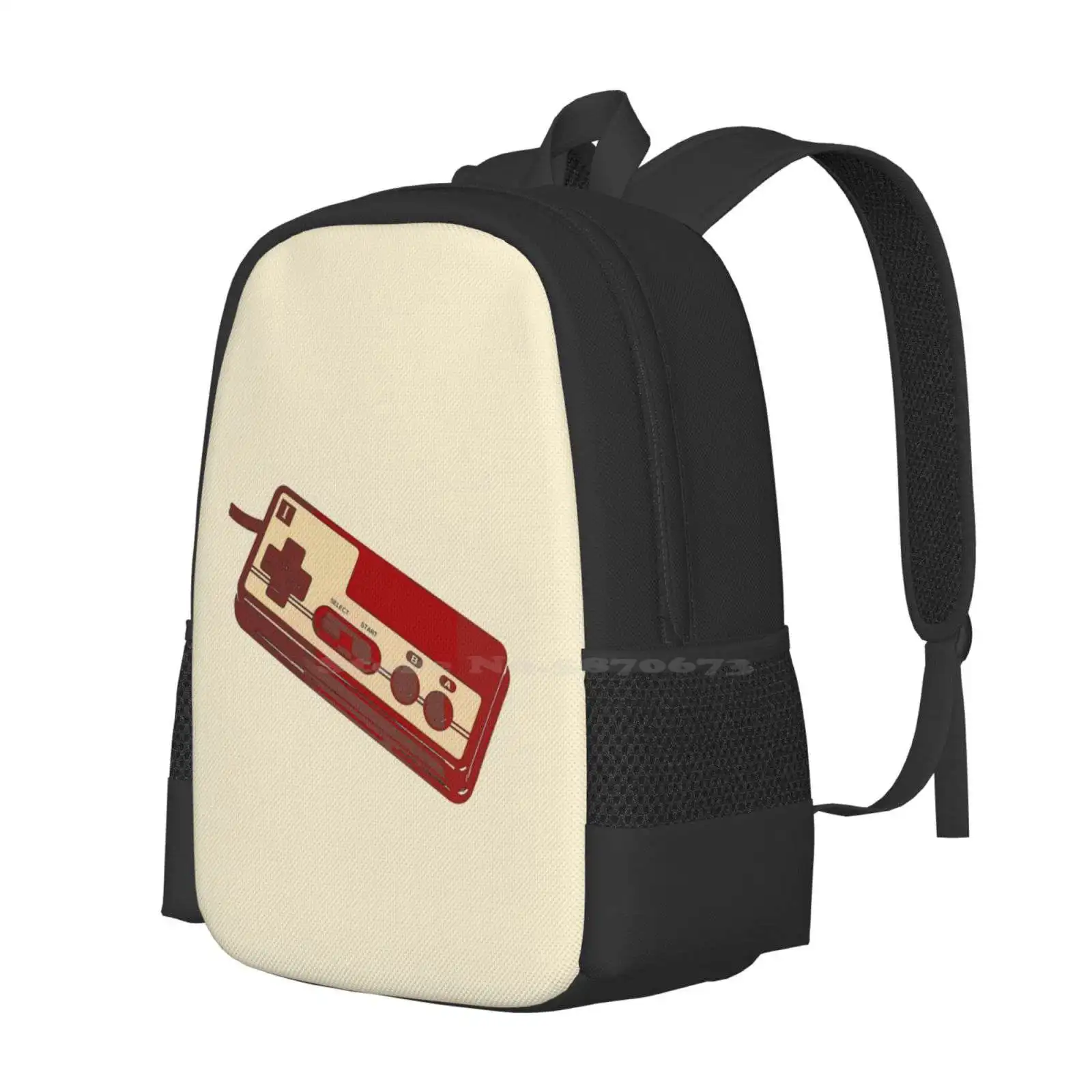 Famicom Style Controller Art Hot Sale Schoolbag Backpack Fashion Bags Original Gaming Original Gamer Game System Video Games