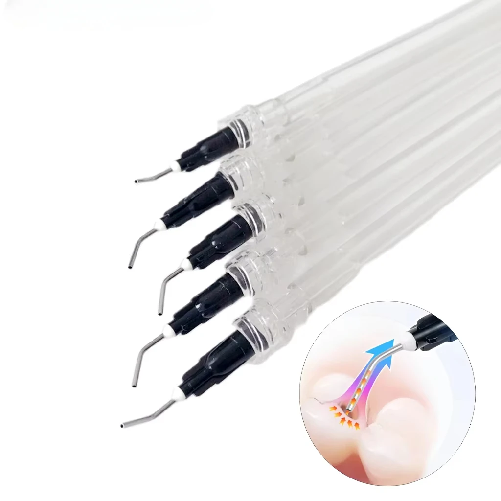 20Pcs/Set Dental Medical Saliva Ejector Aspirator Suction Bonding Tubes with Syring Needle Tip Dentistry Disposable Material