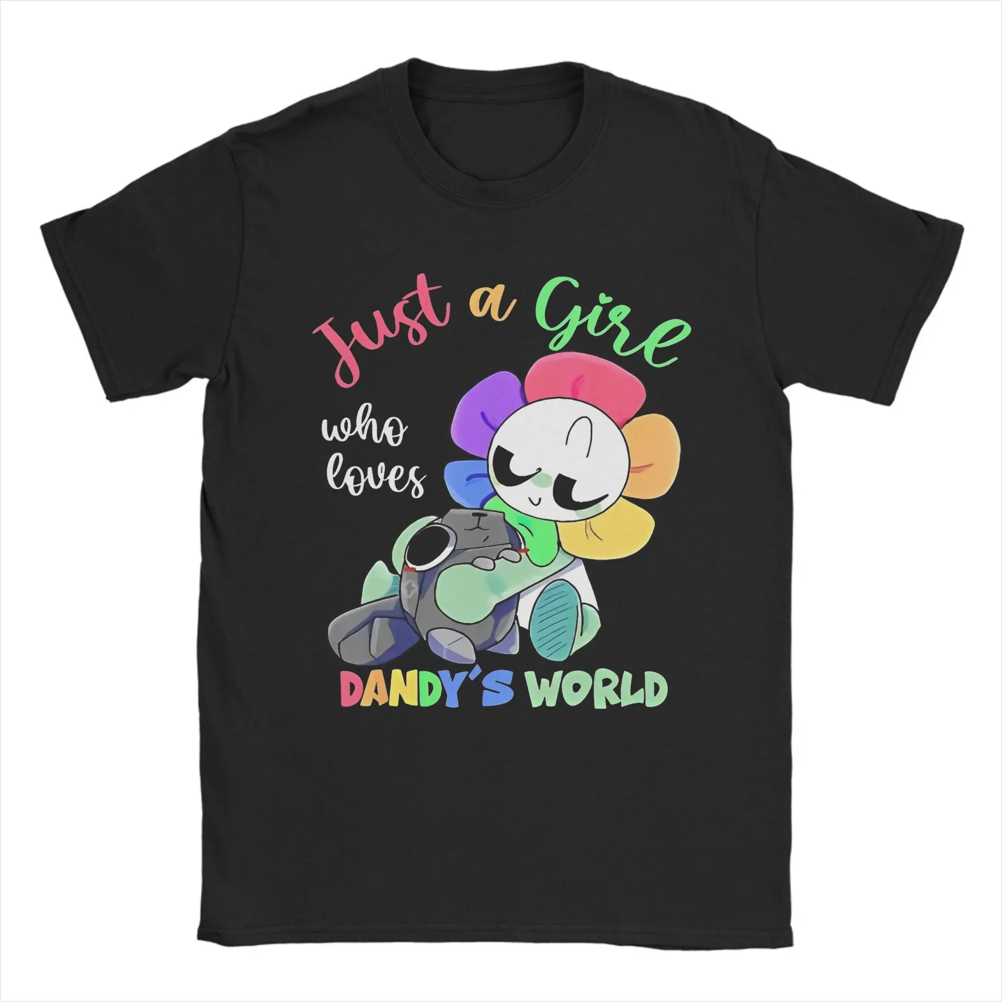 Camisetas con estampado del mundo Just A Girl Who Love Dandys para hombres y mujeres, camiseta bonita 100% de algodón, ropa