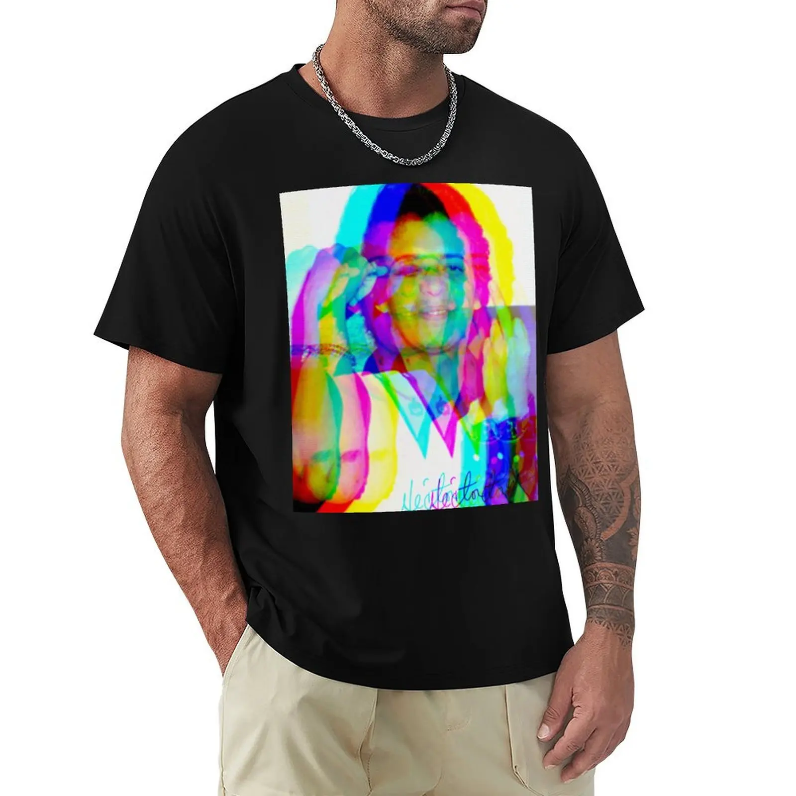 Camiseta Héctor Technicolor Básica de Manga Curta para Trabalhadores
